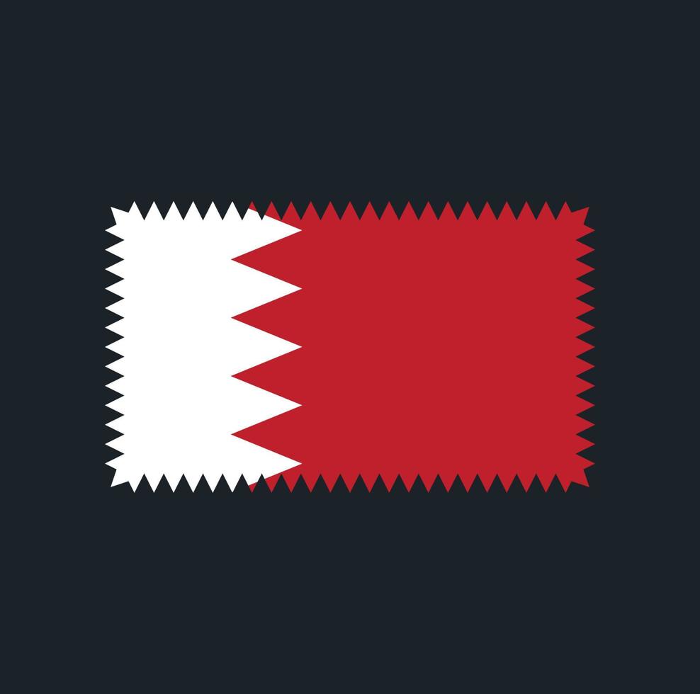 conception vectorielle du drapeau de bahreïn. drapeau national vecteur