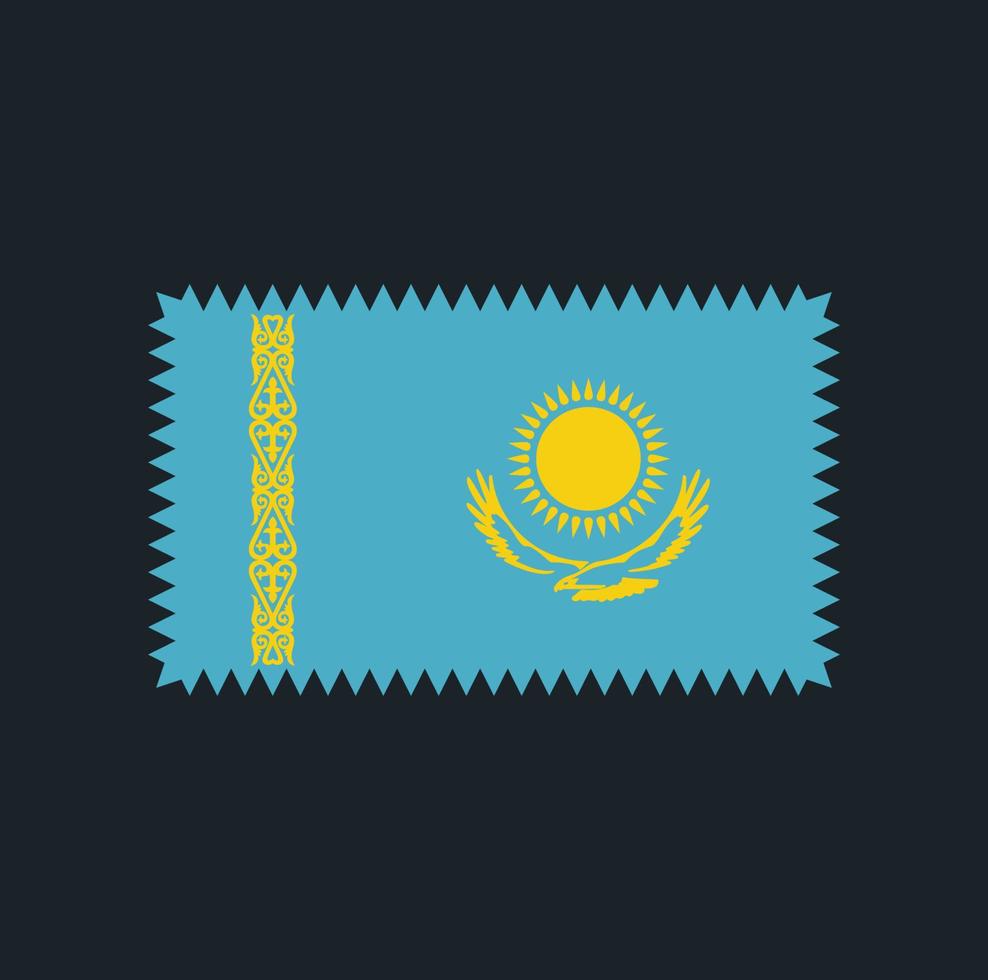 conception vectorielle du drapeau du kazakhstan. drapeau national vecteur