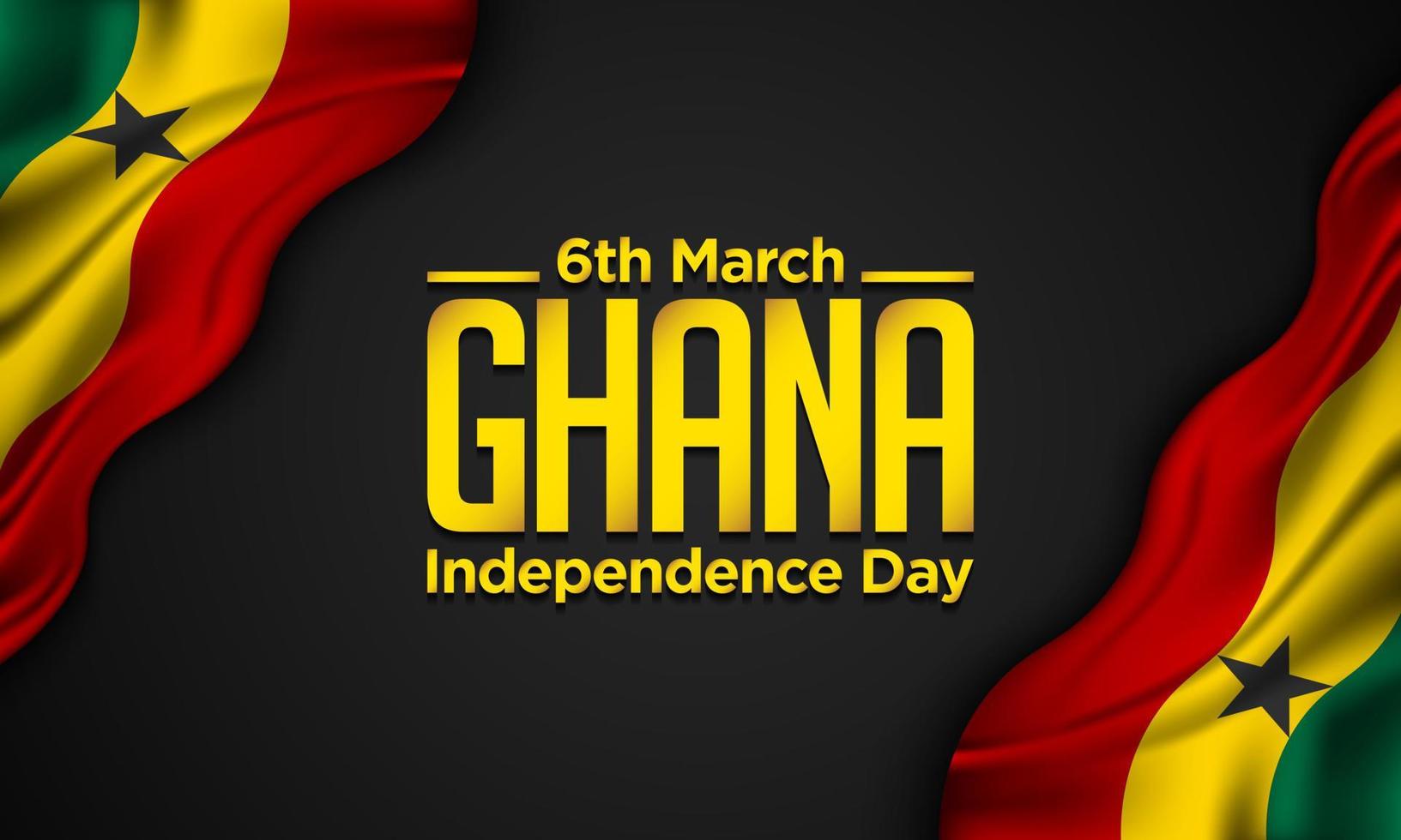 conception de fond de la fête de l'indépendance du ghana. vecteur