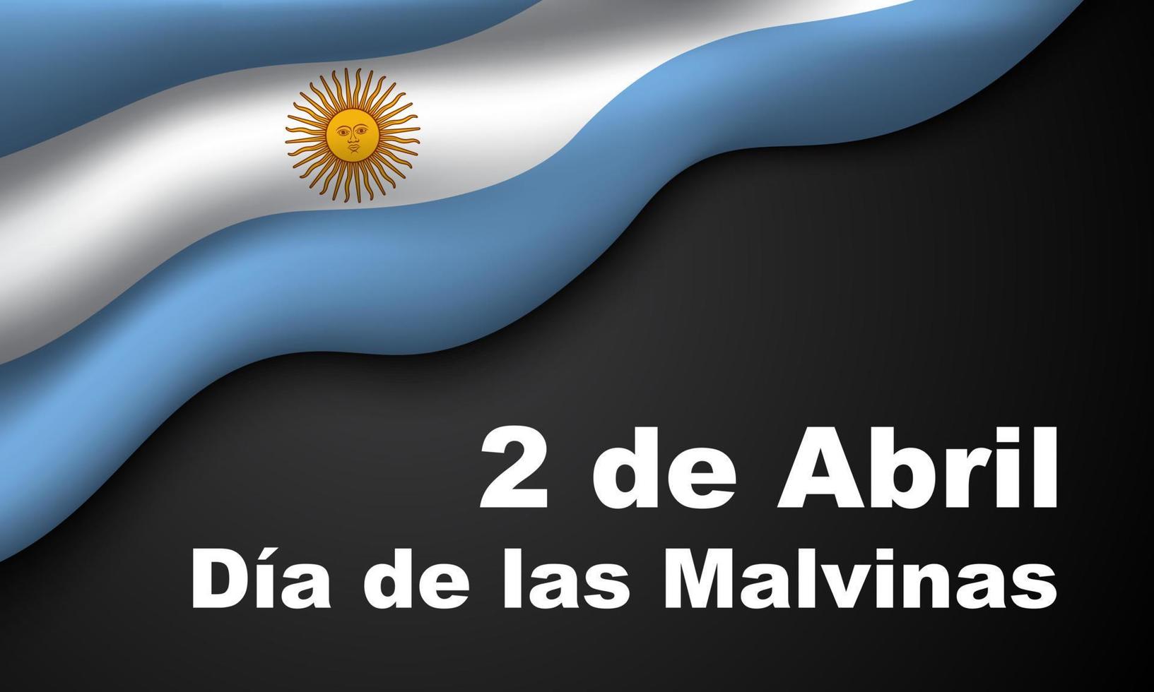 conception de fond de jour malvinas. vecteur