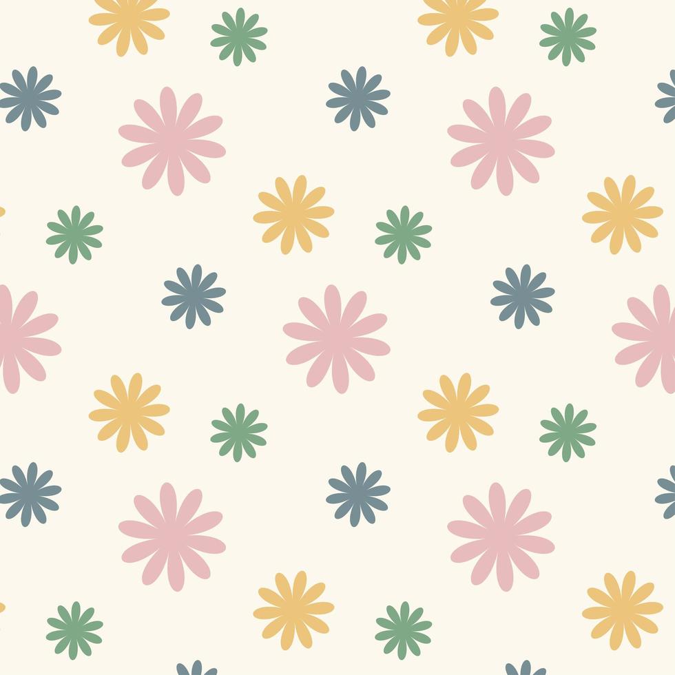 motif de fleurs géométriques sans soudure vecteur