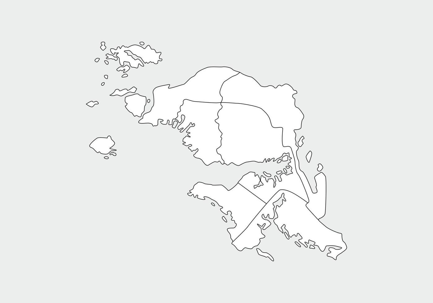 carte vectorielle administrative, politique et routière simple de l'île indonésienne de java vecteur