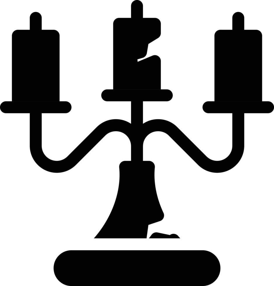 illustration vectorielle de candélabres sur fond symboles de qualité premium. icônes vectorielles pour le concept et la conception graphique. vecteur