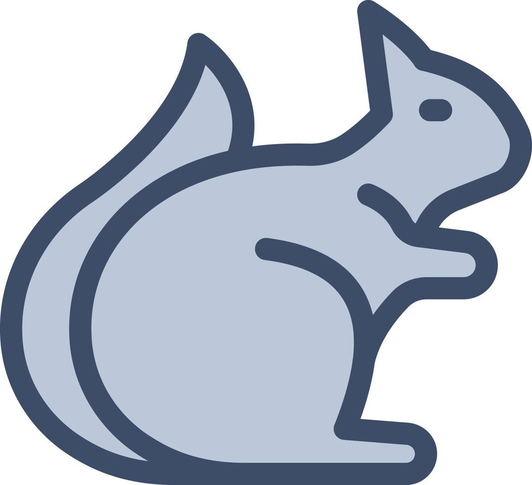 illustration vectorielle d'écureuil sur un background.symboles de qualité premium. icônes vectorielles pour le concept et la conception graphique. vecteur