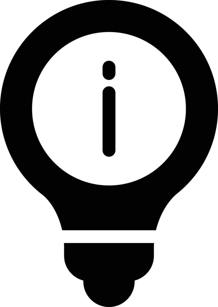 illustration vectorielle d'ampoule d'information sur un fond. symboles de qualité premium. icônes vectorielles pour le concept et la conception graphique. vecteur