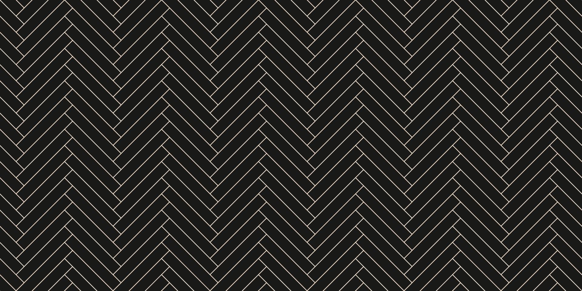 motif de sol à chevrons sans soudure. carreaux de texture de parquet noir. illustration vectorielle. vecteur