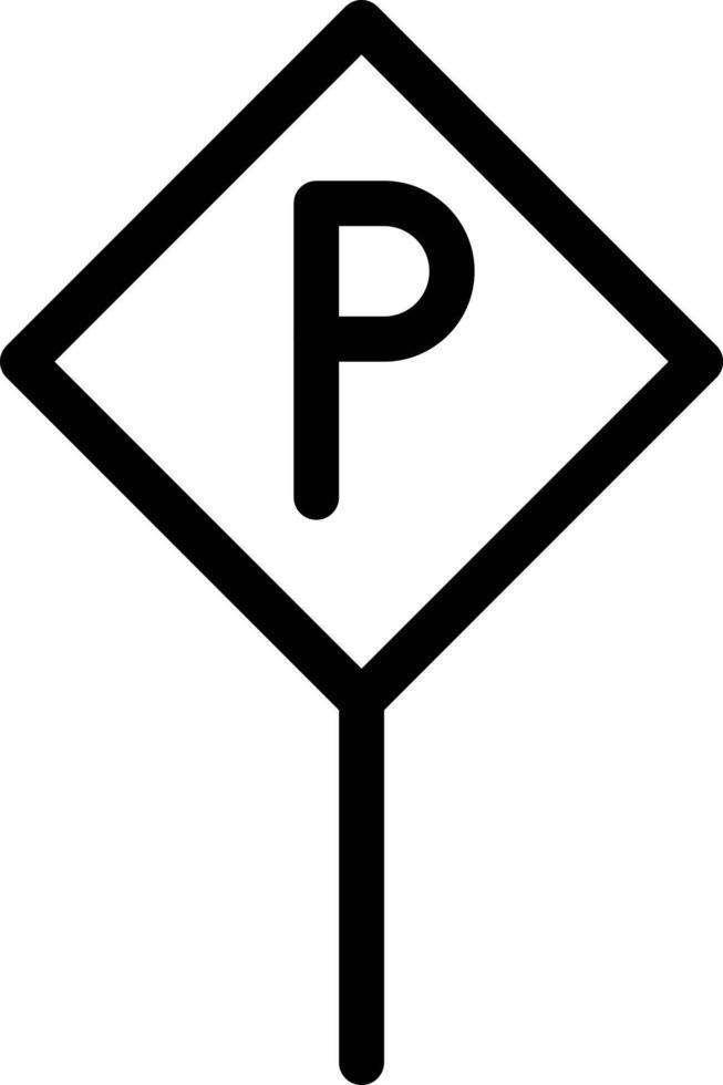 illustration vectorielle de panneau de stationnement sur un fond. symboles de qualité premium. icônes vectorielles pour le concept et la conception graphique. vecteur