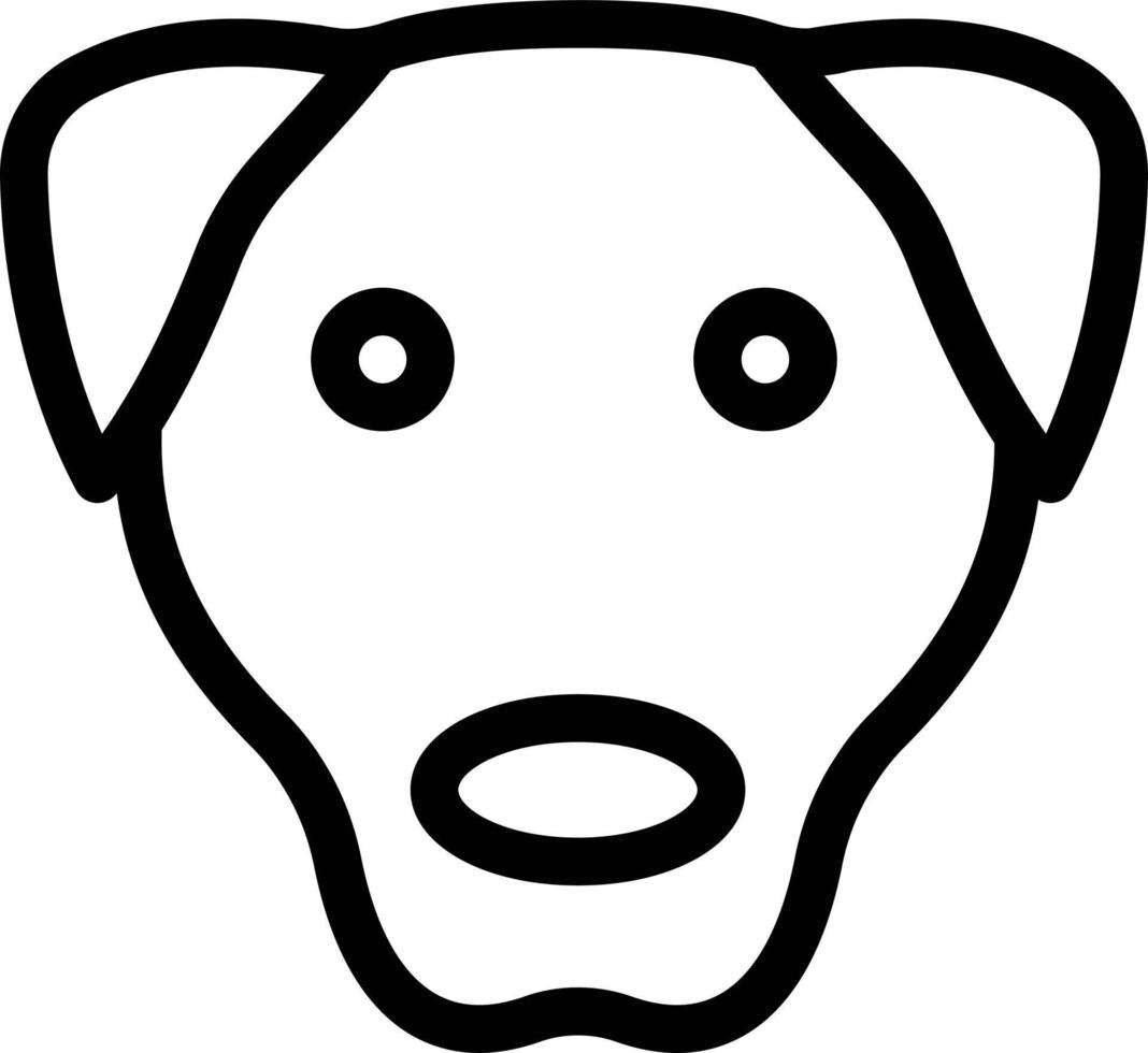 illustration vectorielle de visage de chien sur un fond. symboles de qualité premium. icônes vectorielles pour le concept et la conception graphique. vecteur