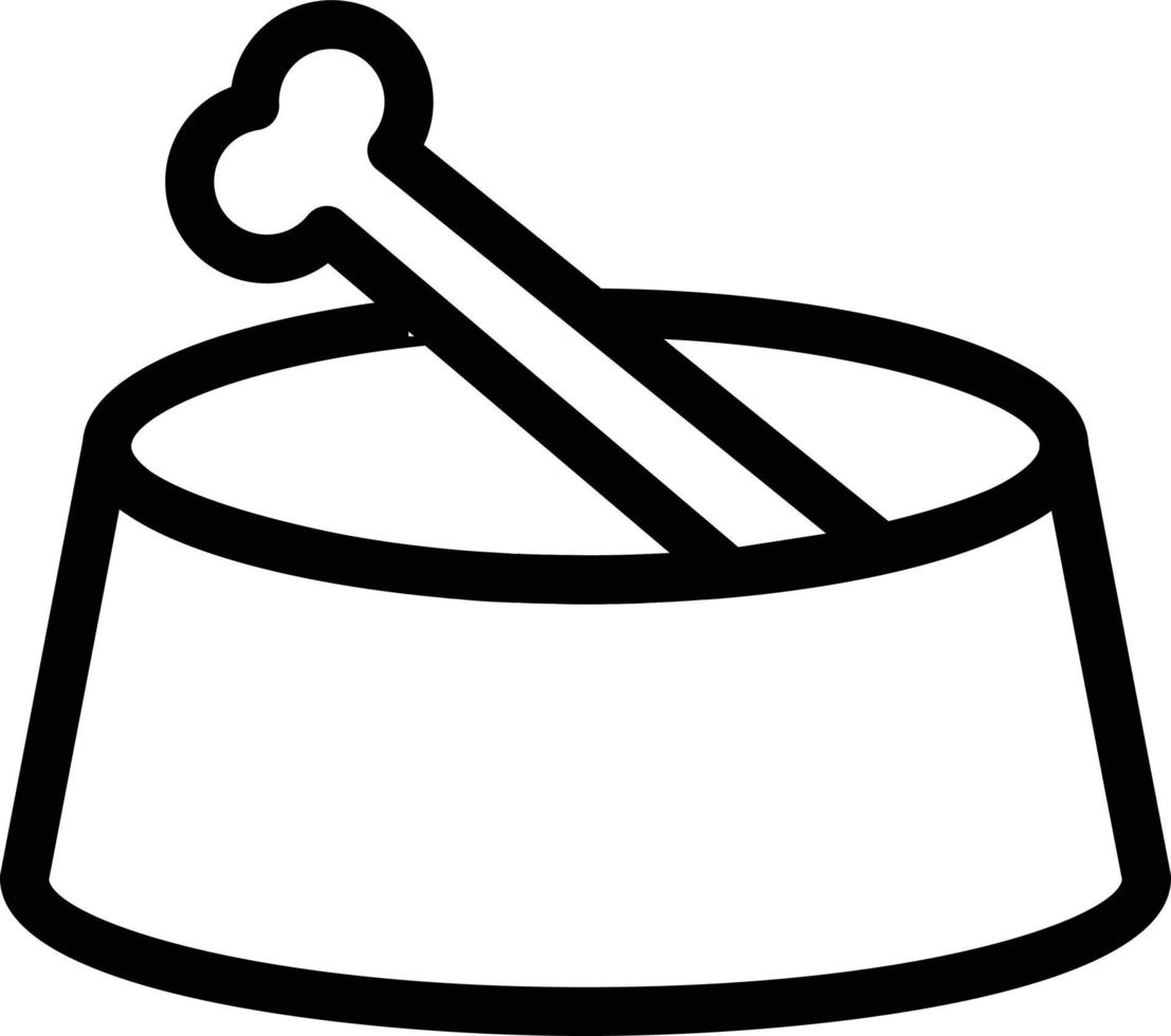 illustration vectorielle de bol de nourriture sur un background.symboles de qualité premium. icônes vectorielles pour le concept et la conception graphique. vecteur