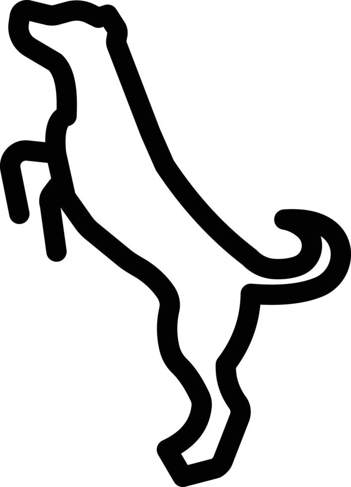 illustration vectorielle de chien sur un fond. symboles de qualité premium. icônes vectorielles pour le concept et la conception graphique. vecteur