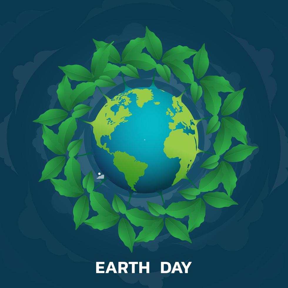 environnement mondial et jour de la terre environnement mondial et jour de la terre. joyeux Jour de la Terre. vecteur