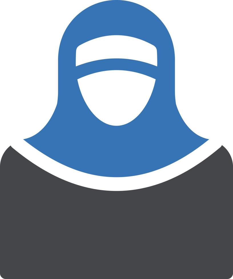 illustration vectorielle de femmes hijab sur fond symboles de qualité premium. icônes vectorielles pour le concept et la conception graphique. vecteur