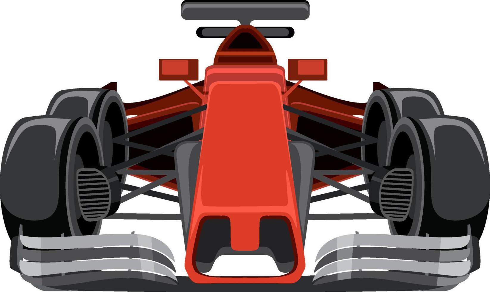 voiture de course formule rouge vecteur