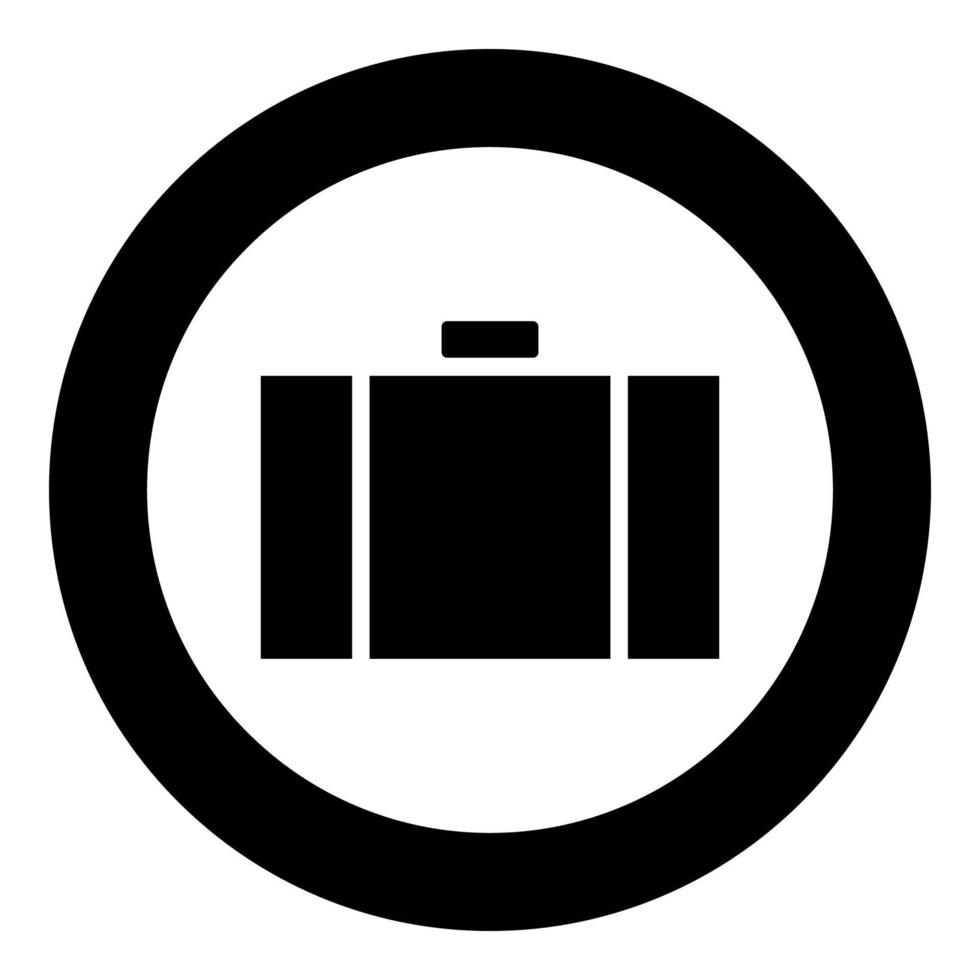 icône de valise illustration vectorielle de couleur noire image simple vecteur