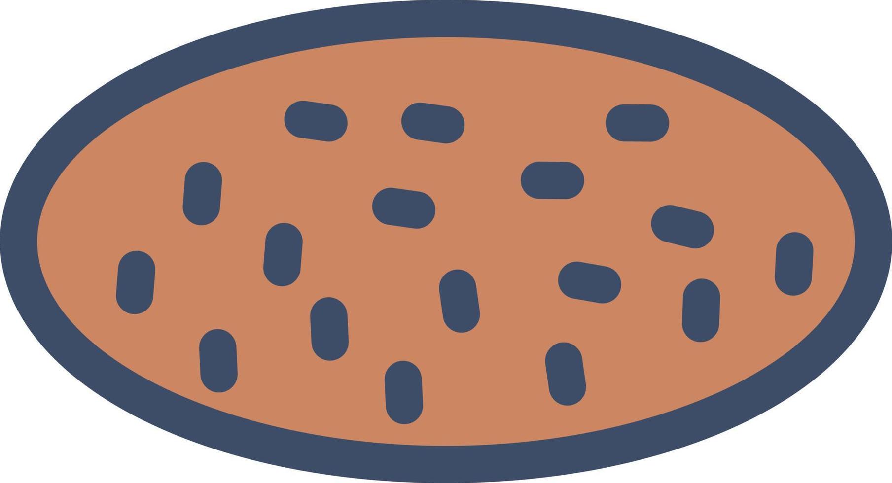 illustration vectorielle de biscuit sur un fond. symboles de qualité premium. icônes vectorielles pour le concept et la conception graphique. vecteur