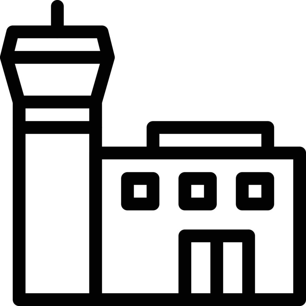 illustration vectorielle de la tour de contrôle sur un background.symboles de qualité premium. icônes vectorielles pour le concept et la conception graphique. vecteur