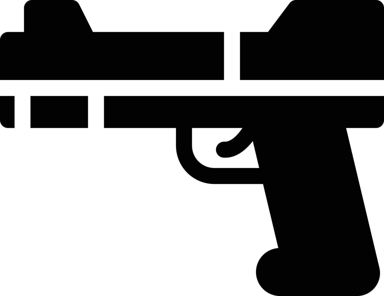 illustration vectorielle de pistolet sur un background.symboles de qualité premium. icônes vectorielles pour le concept et la conception graphique. vecteur