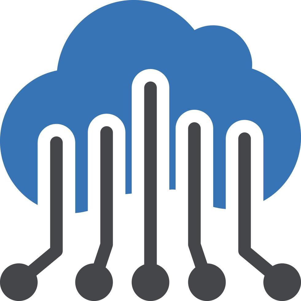 illustration vectorielle de cloud computing sur un background.symboles de qualité premium. icônes vectorielles pour le concept et la conception graphique. vecteur