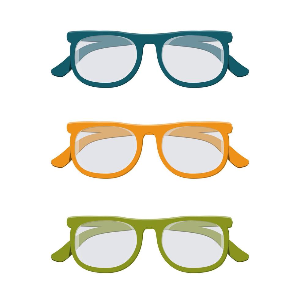 lunettes oeil accessoire isolé illustration vectorielle sur fond blanc vecteur