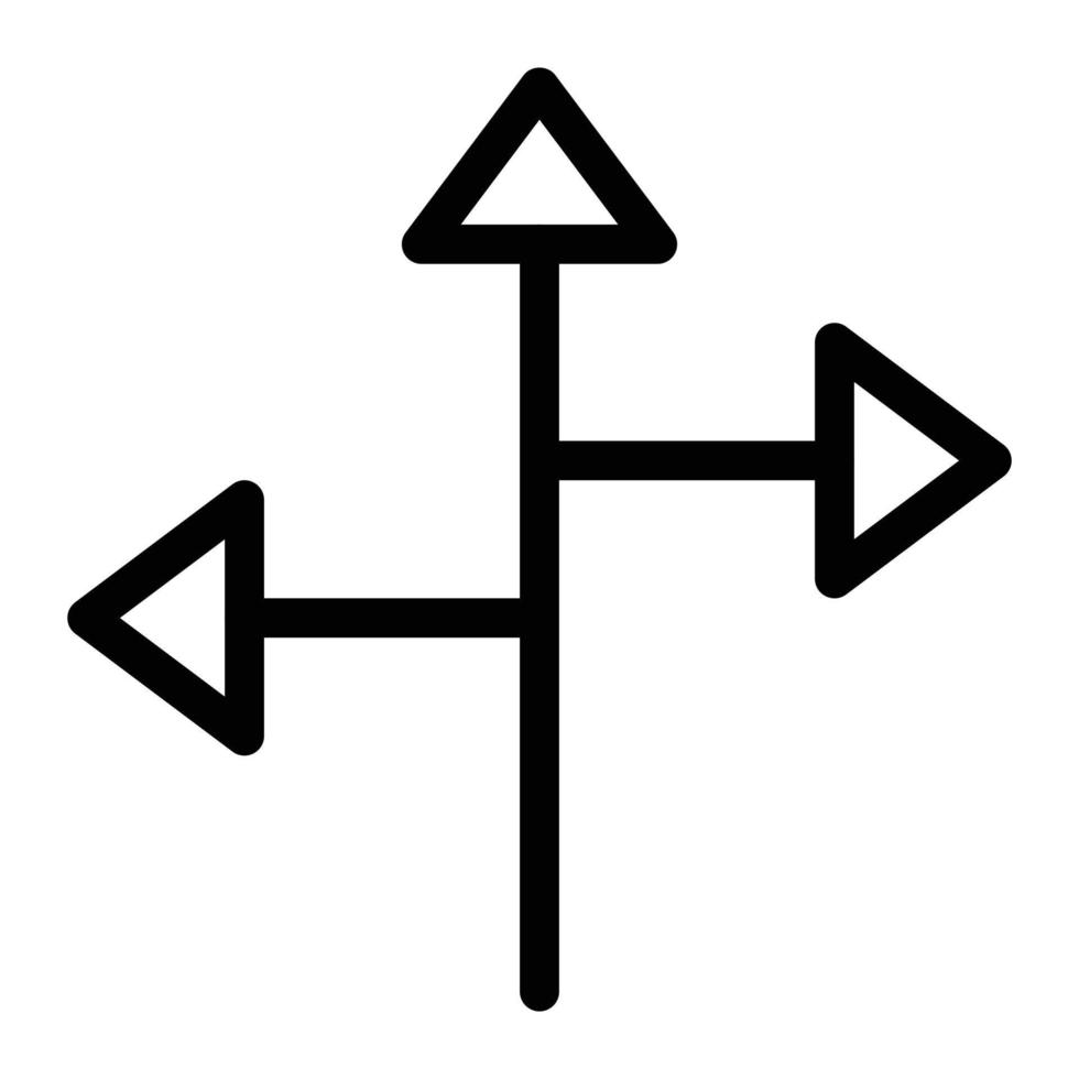 illustration vectorielle de direction sur un fond. symboles de qualité premium. icônes vectorielles pour le concept et la conception graphique. vecteur