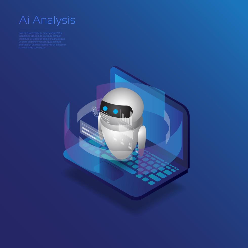 robot d'analyse ai vecteur