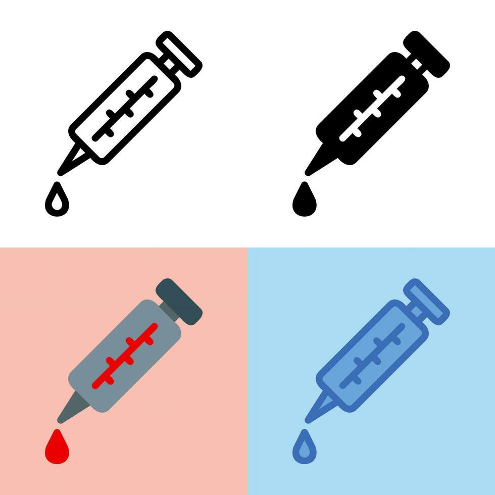illustration graphique vectoriel de l'icône de la lancette de sang. parfait pour l'interface utilisateur, nouvelle application, etc.