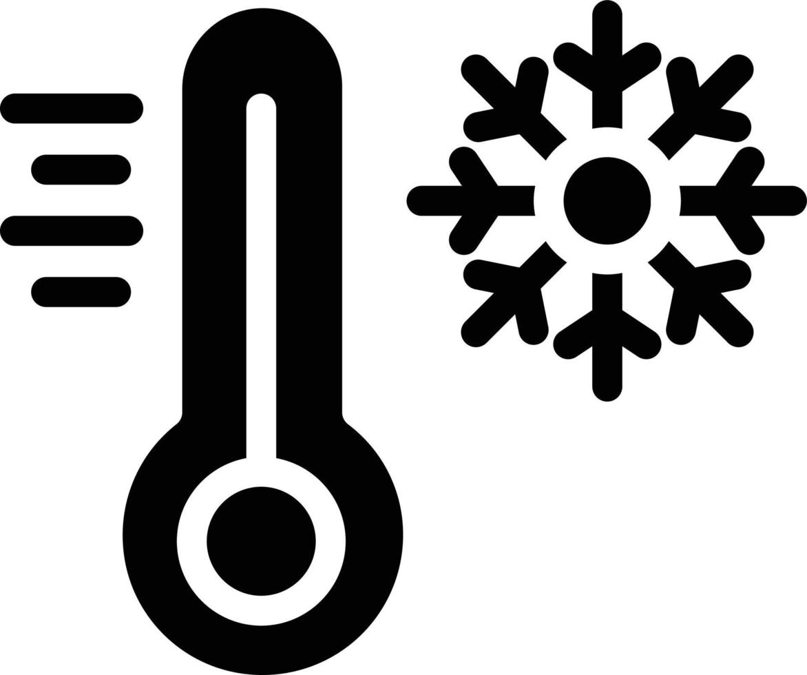 illustration de conception d'icône de vecteur froid
