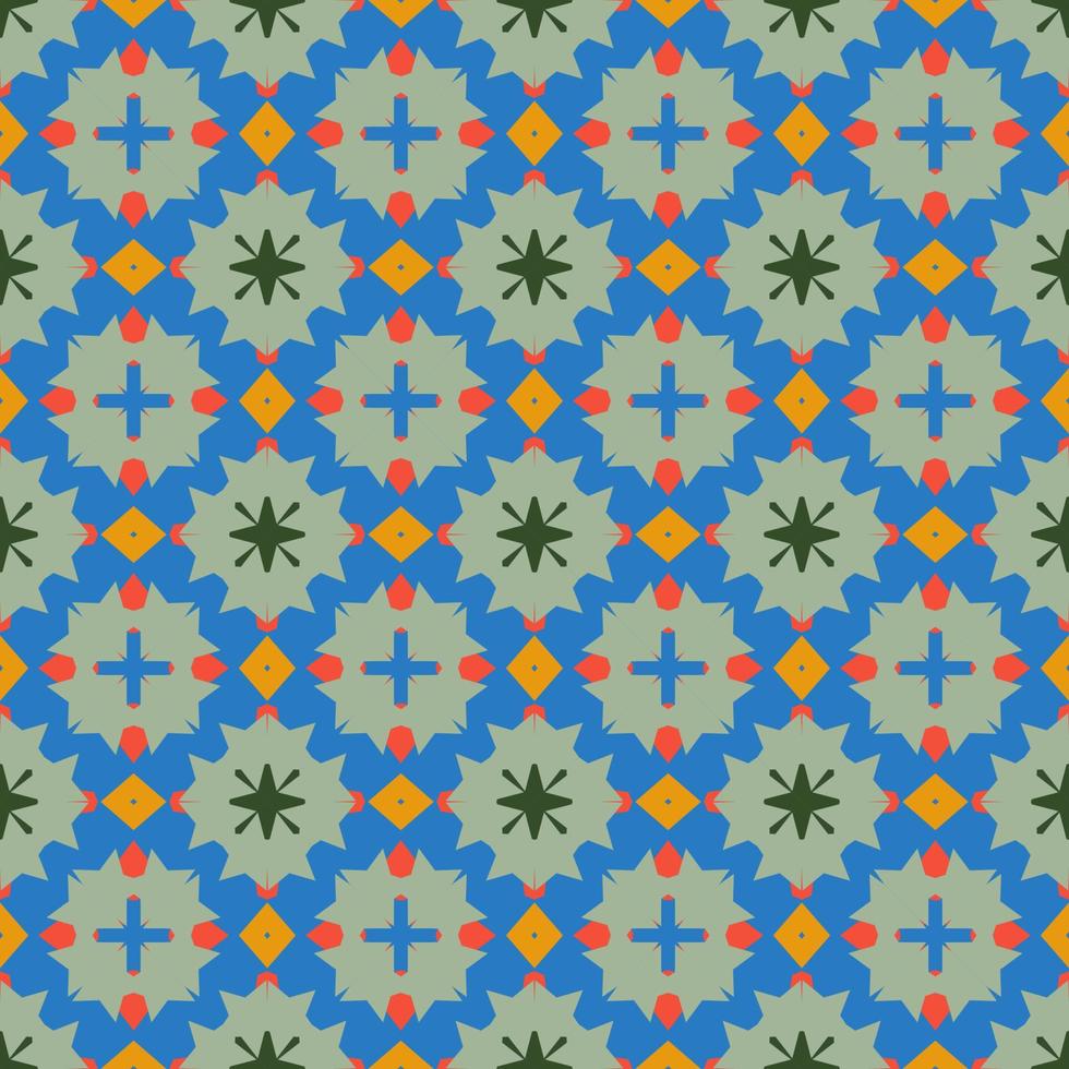 motif géométrique abstrait sans couture avec des formes inégales. tuile colorée, fond de mosaïque. vecteur