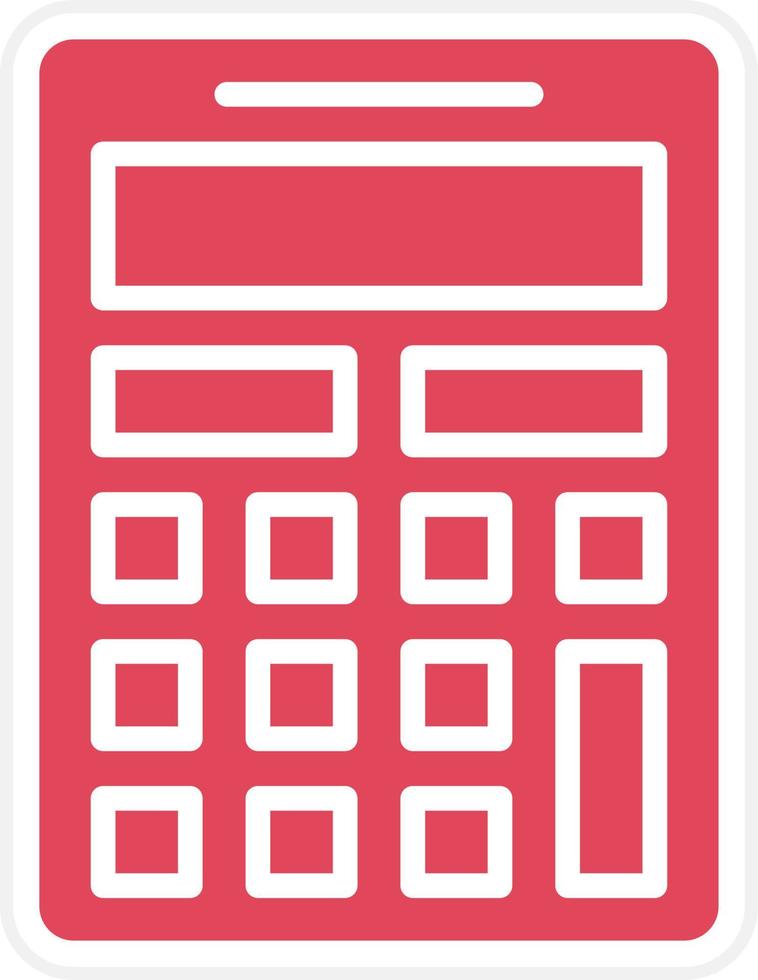 style d'icône de calculatrice vecteur