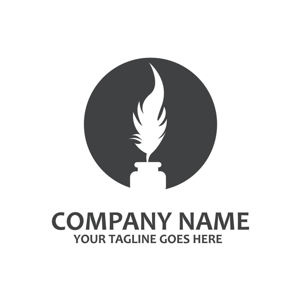 plume stylo symbole icône vecteur logo