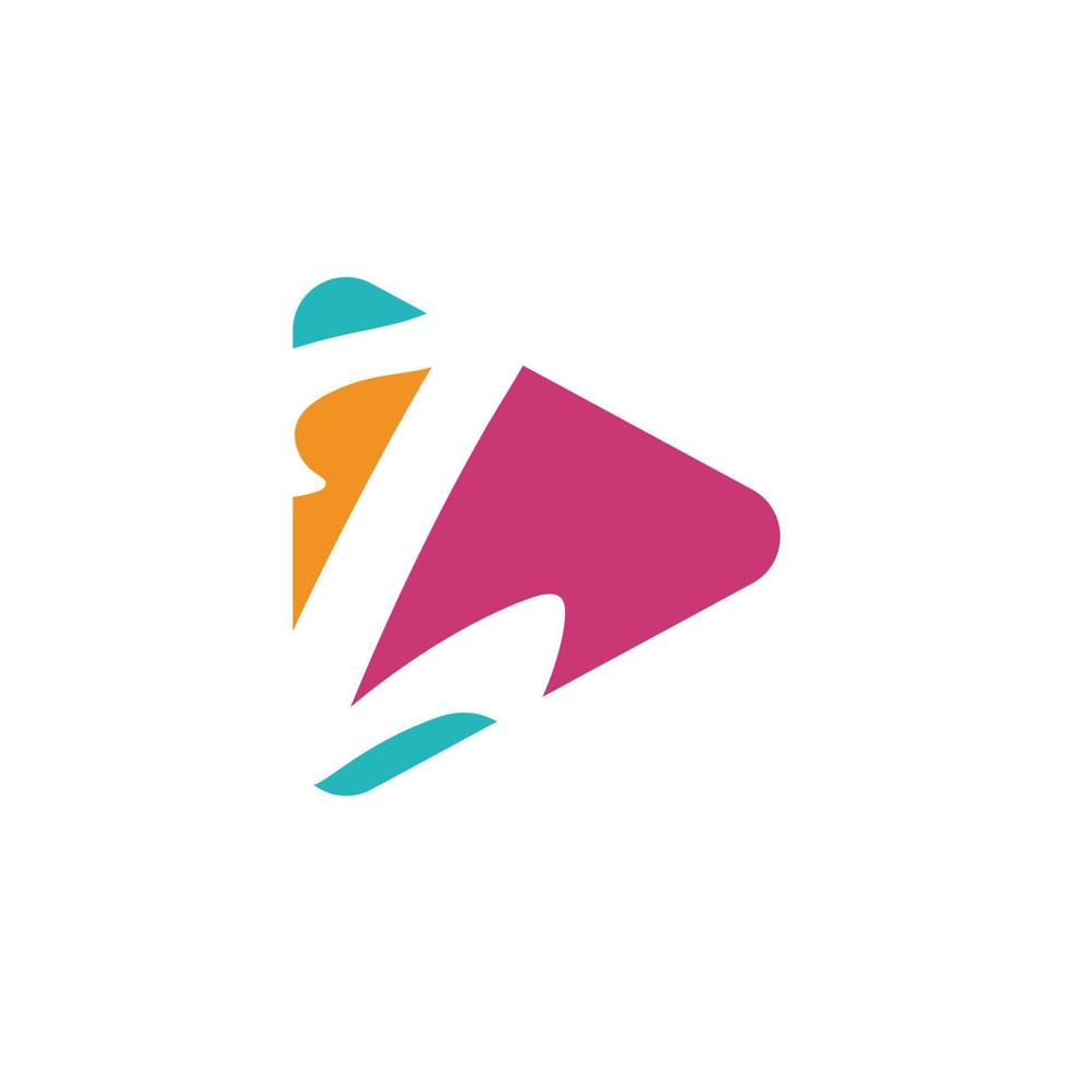 jouer au logo avec le modèle de logo lettre z, logos colorés de style plat. icône de lecture avec z initial. vecteur coloré abstrait et logo d'identité d'entreprise de l'entreprise.