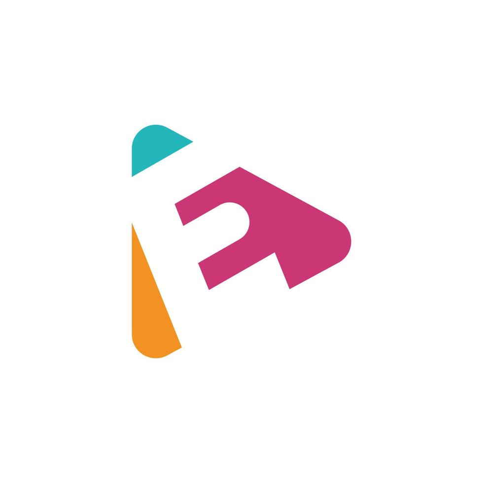 jouer au logo avec le modèle de logo lettre e, logos colorés de style plat. icône de lecture avec l'initiale e. vecteur coloré abstrait et logo d'identité d'entreprise de l'entreprise.