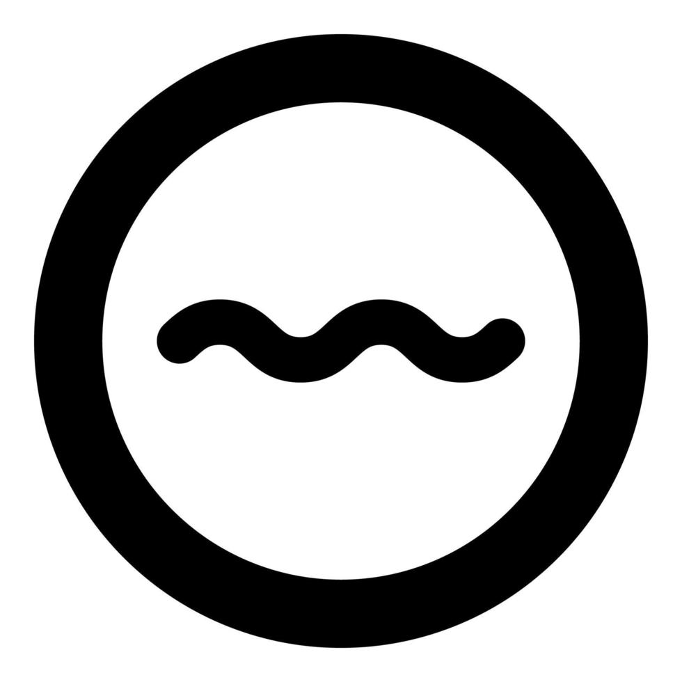 désignation résistante à l'humidité sur l'icône de symbole de papier peint en cercle rond illustration vectorielle de couleur noire image de style plat vecteur
