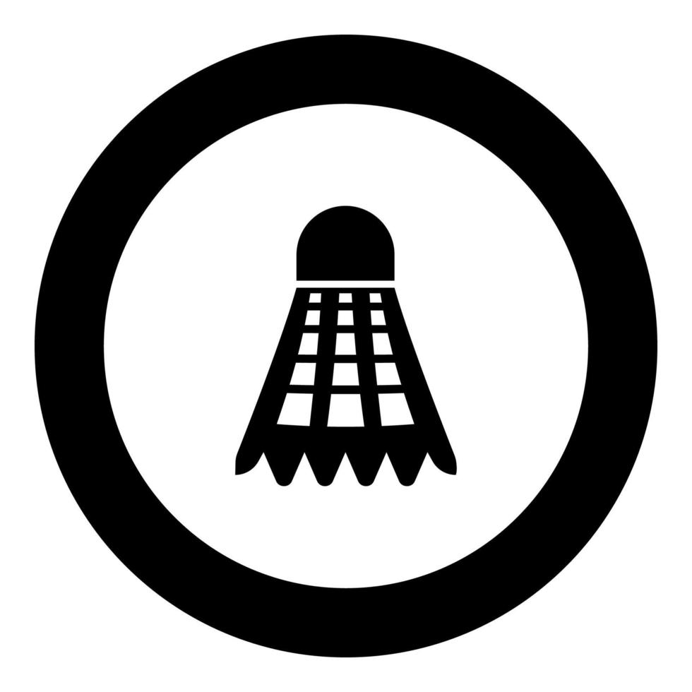 L'icône du volant de couleur noire en cercle rond vecteur