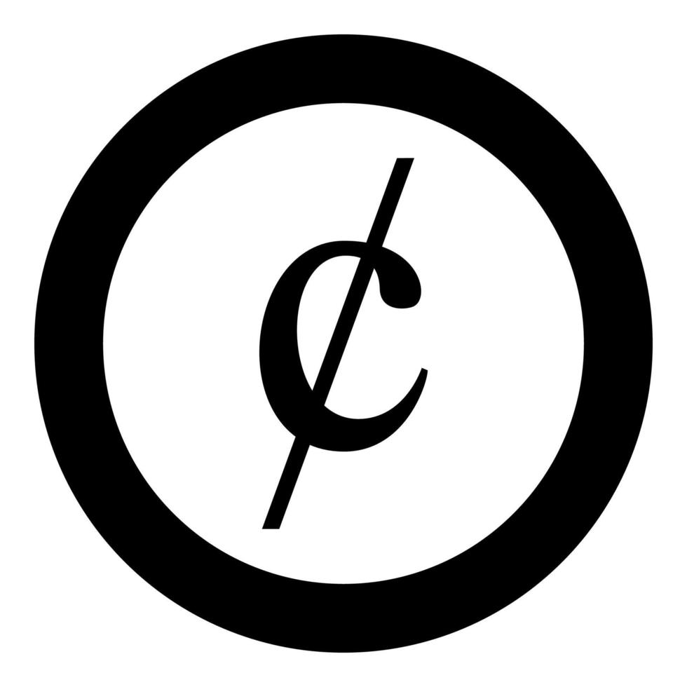 cent symbole signe dollor icône d'argent en cercle rond illustration vectorielle de couleur noire image de style plat vecteur