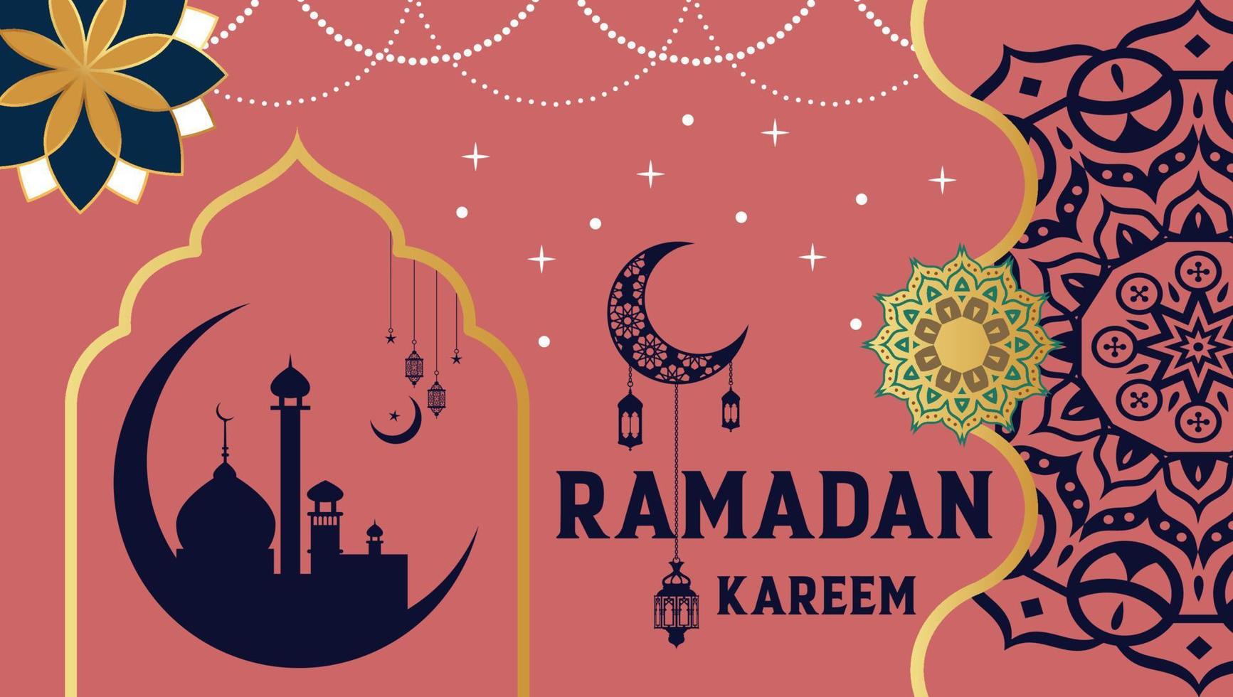 conception de la page de garde du ramadan vecteur