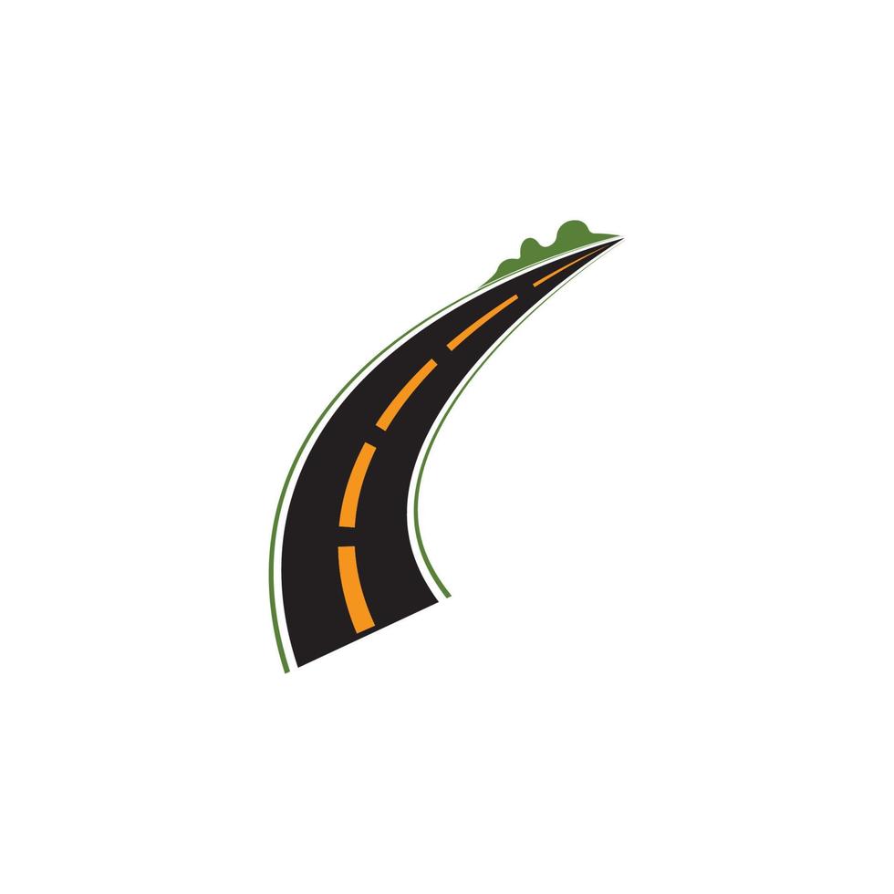 illustration du logo et du symbole de l'autoroute vecteur