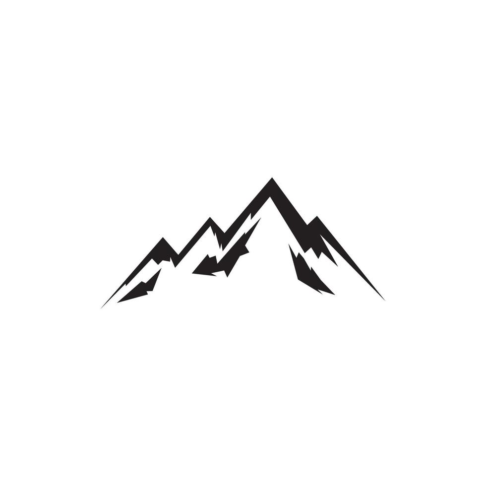 modèle d'entreprise de logo d'icône de haute montagne vecteur