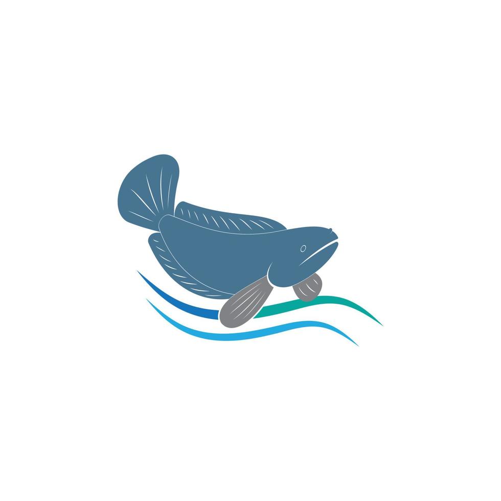 vecteur de logo de liège de poisson, modèle de concepts de conception de logo de liège de poisson créatif