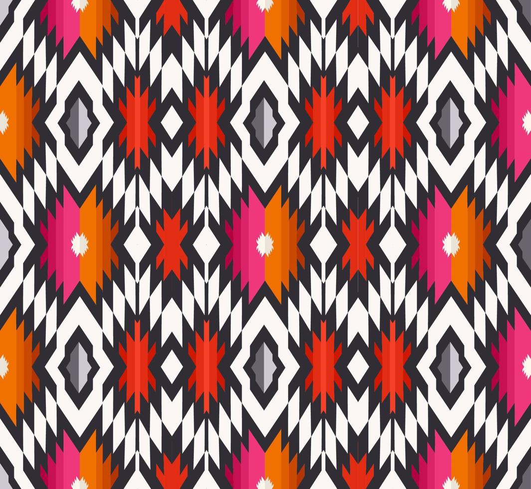 fond transparent géométrique irrégulier. conception de motif rouge-violet coloré abstrait unique ethnique tribal aztèque. utilisation pour le tissu, le textile, les éléments de décoration intérieure, le rembourrage, l'emballage. vecteur