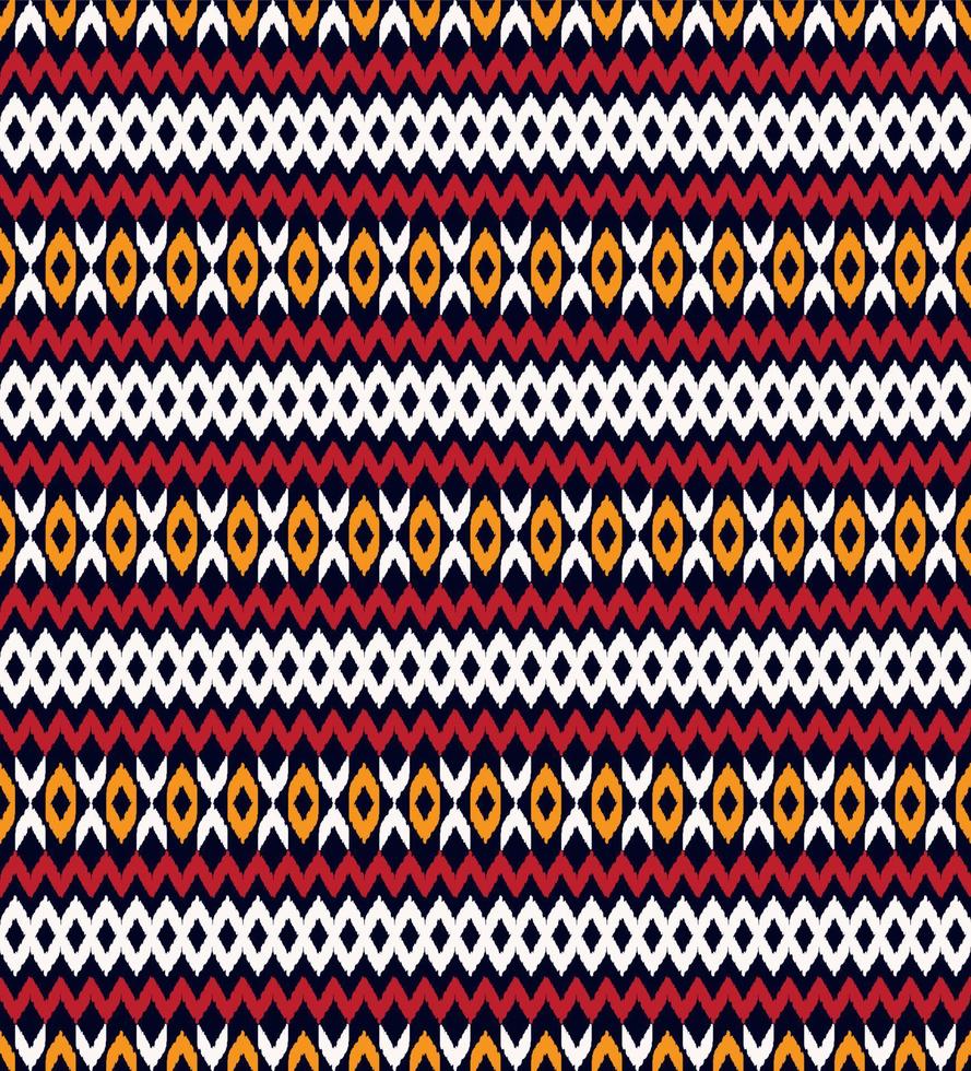 ikat petite forme ethnique fond transparent coloré. chevron tribal, losange et motif en zigzag. utilisation pour le tissu, le textile, les éléments de décoration intérieure, le rembourrage, l'emballage. vecteur