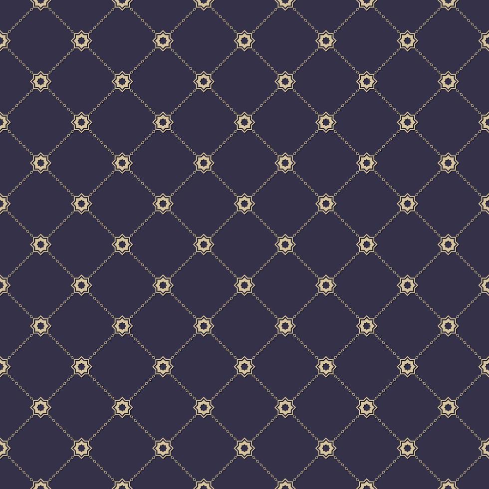 petit carré géométrique d'étoile et de ligne forme grille sans soudure fond de couleur contemporaine. utiliser pour le tissu, le textile, la couverture, les éléments de décoration intérieure, l'emballage. vecteur