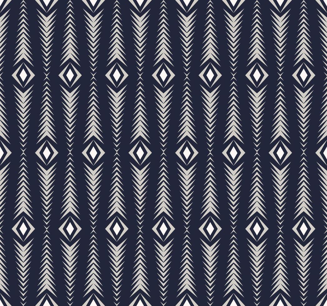 losange tribal ethnique carré forme géométrique à chevrons motif sans couture fond de couleur gris bleu. utilisation pour le tissu, le textile, les éléments de décoration intérieure, le rembourrage, l'emballage. vecteur