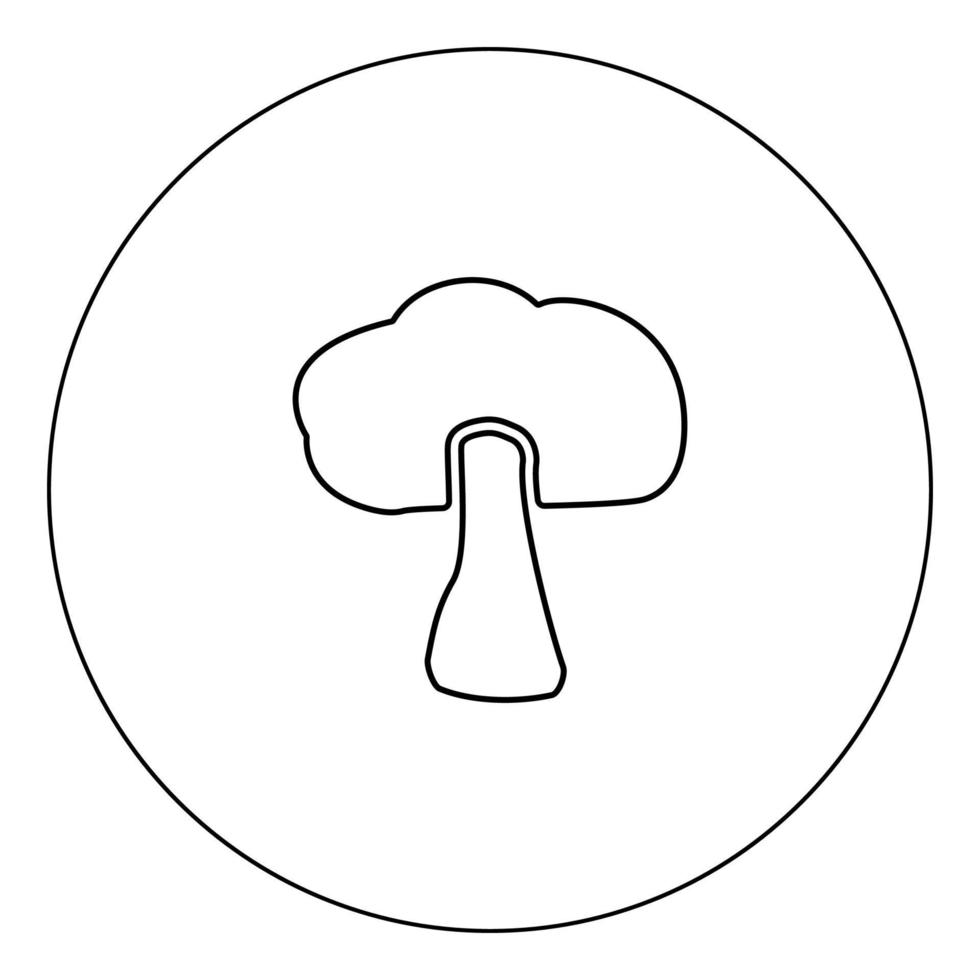 icône d'explosion couleur noire en cercle illustration vectorielle isolée vecteur
