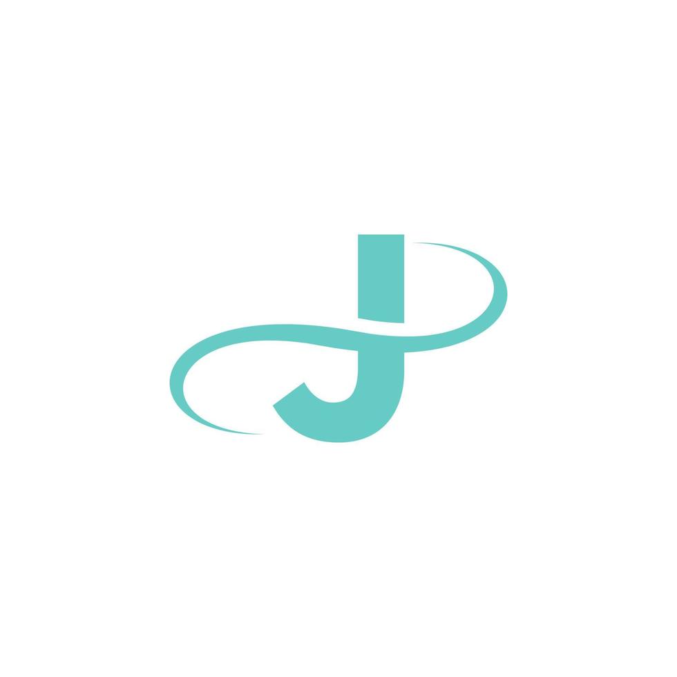 lettre j logo icône vecteur de conception