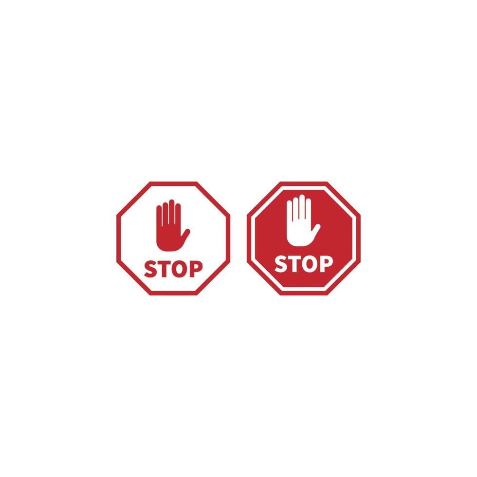 conception d'icône de panneaux de signalisation routière vecteur
