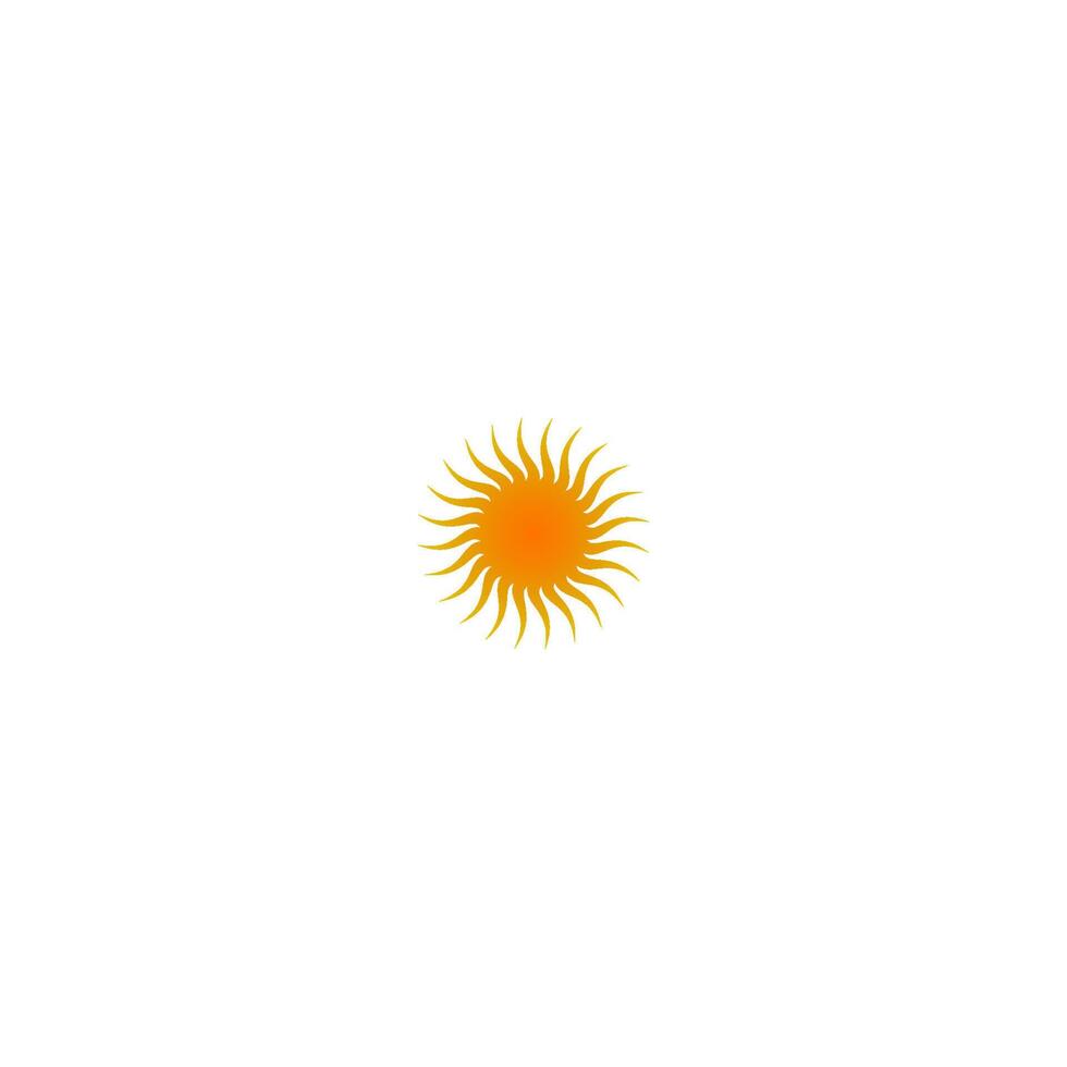 modèle d'icône logo soleil vecteur