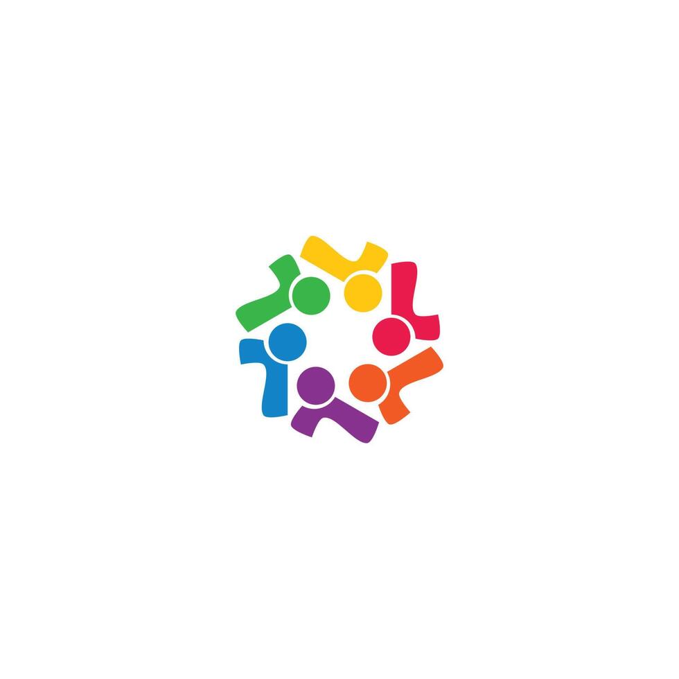 conception de logo communautaire, de réseau et social vecteur