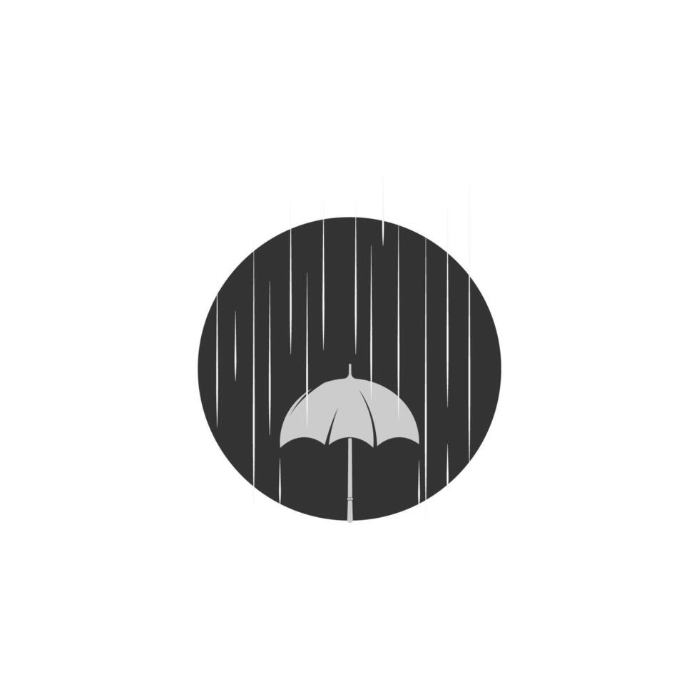 icône logo parapluie vecteur