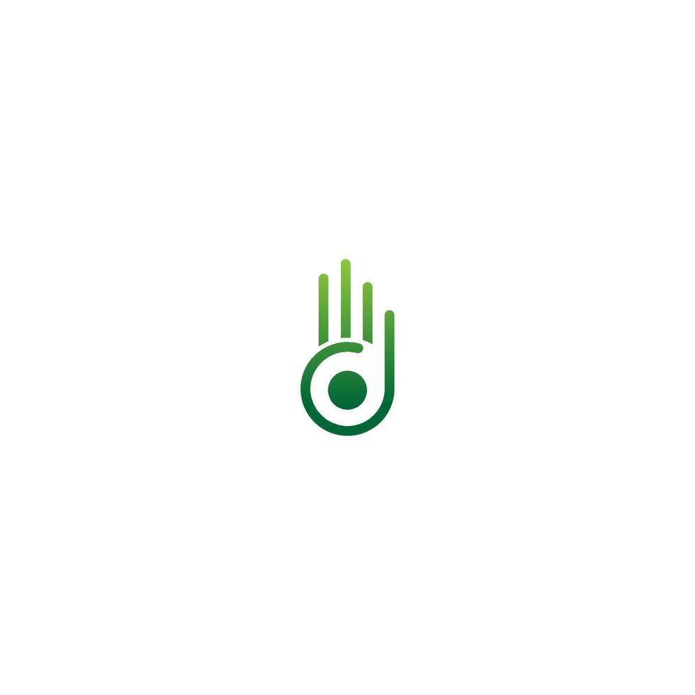 vecteur d'icône logo main